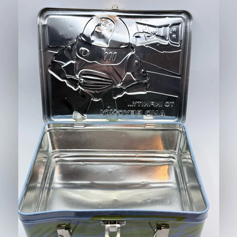 Toy Story Buzz Lightyear metal tin lunch box Disney Pixar vintage nostalgia